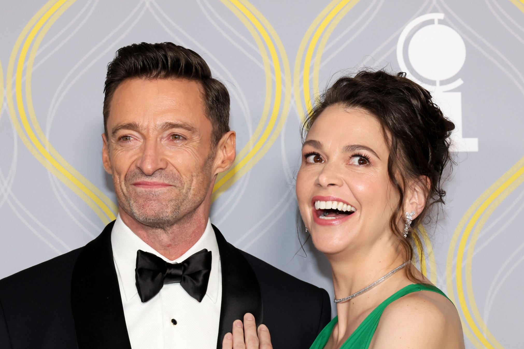 Hugh Jackman y Sutton Foster en los Premios Tony 2022