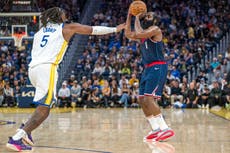 Los Clippers vencen 112-104 a los Warriors, que pierden por lesión a Stephen Curry