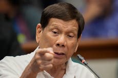 Duterte dice que cuando era alcalde tenía un "escuadrón de la muerte" para matar criminales