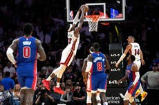 Butler anota 23, Rozier 20 y el Heat se escapa para derrotar 106-98 a Pistons