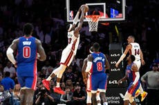 Butler anota 23, Rozier 20 y el Heat se escapa para derrotar 106-98 a Pistons