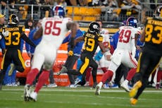 Calvin Austin III anota un par de veces y los Steelers derrotan 26-18 a Giants