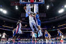 Harris regresa a Filadelfia y ayuda a 1ra victoria de Pistons en la temporada, 105-95 ante 76ers