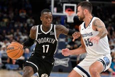 Schroder anota 33 puntos y Nets vencen a unos Grizzlies propensos a perder el balón