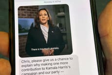 ¡Ping! Harris y Trump saturan los teléfonos con mensajes en los últimos días de la campaña