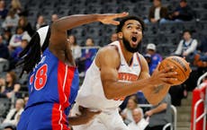 Brunson anota 36 y Knicks aplastan a Pistons 128-98, su 16ª victoria seguida ante Detroit