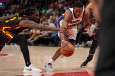 Fox conduce a Kings a victoria por 123-115 sobre unos Hawks mermados