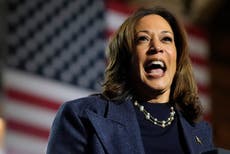 En Michigan, Harris contrapone el optimismo a la retórica de Trump sin pronunciar su nombre