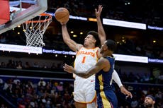 Con 29 puntos de Jalen Johnson, Hawks derrotan 126-111 a Pelicans