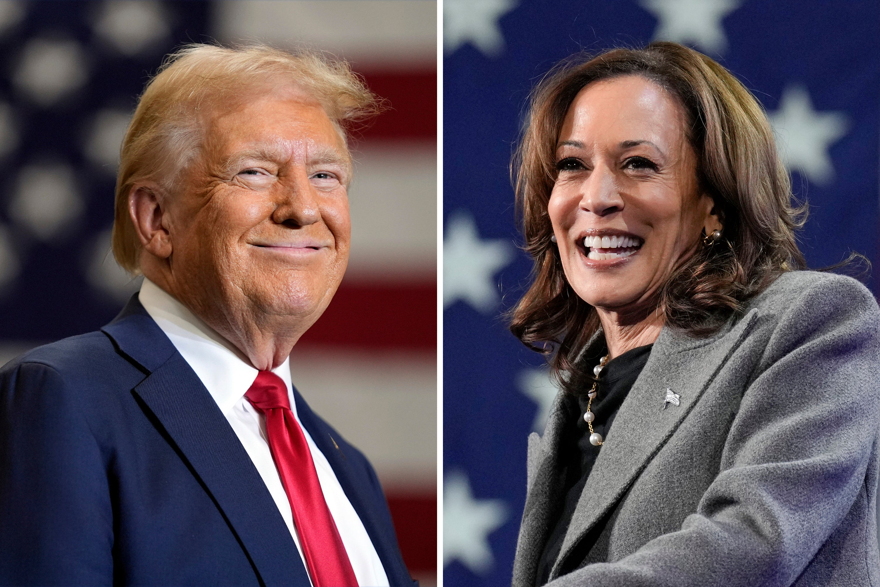 Los candidatos a las elecciones estadounidenses: Donald Trump y Kamala Harris