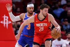 Sengun registra 25 puntos y 14 rebotes y los Rockets se imponen 109-97 a los Knicks