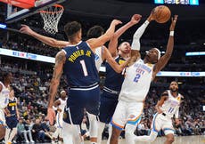 Con tapa en último segundo, Watson da victoria a Nuggets 124-122 sobre Thunder, que pierde invicto