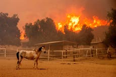 Bomberos del sur de California avanzan contra incendio mientras fuertes vientos disminuyen