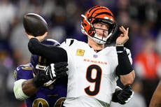 A pesar de las hazañas de Burrow y Chase, Bengals dejaron escapar otro juego ante Ravens