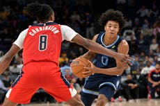 Jackson anota 39 puntos, Pippen logra triple-doble y Grizzlies apalean 128-104 a Wizards