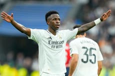 Real Madrid golea 4-0 a Osasuna con tripleta de Vinicius Junior y Militão sale lesionado