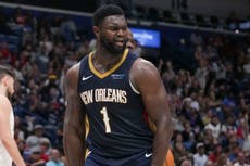 Zion Williamson, baja indefinida con los Pelicans por lesión en el tendón de la corva izquierdo