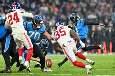 Gol de campo de Piñeiro en tiempo extra da victoria a Panthers sobre Giants en Alemania, 20-17