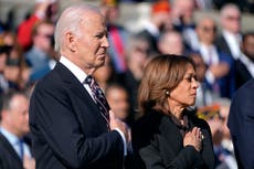 Biden y Harris se muestran juntos por primera vez tras la derrota electoral de ella