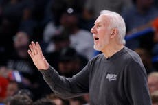 Gregg Popovich, entrenador de los Spurs, sufrió un derrame cerebral. Se espera su total recuperación