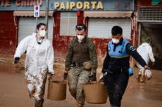 España: fuertes lluvias y riesgos de desbordes mantienen ciudades bajo emergencia