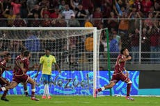 Venezuela logra como local histórico empate 1-1 ante Brasil en eliminatorias sudamericanas