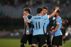 Uruguay vence 3-2 a Colombia en partido vibrante y la desplaza del 2do puesto en eliminatorias