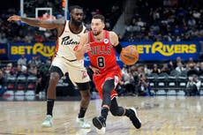 LaVine anota 16 puntos en último cuarto y lleva a Bulls a victoria 122-112 sobre Pistons