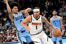 Murray y Porter lucen por Nuggets en victoria sobre Grizzlies, por 122-110