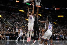 Johnson y Barnes llevan a Spurs a su 1er triunfo en NBA Cup, 110-104 ante Thunder