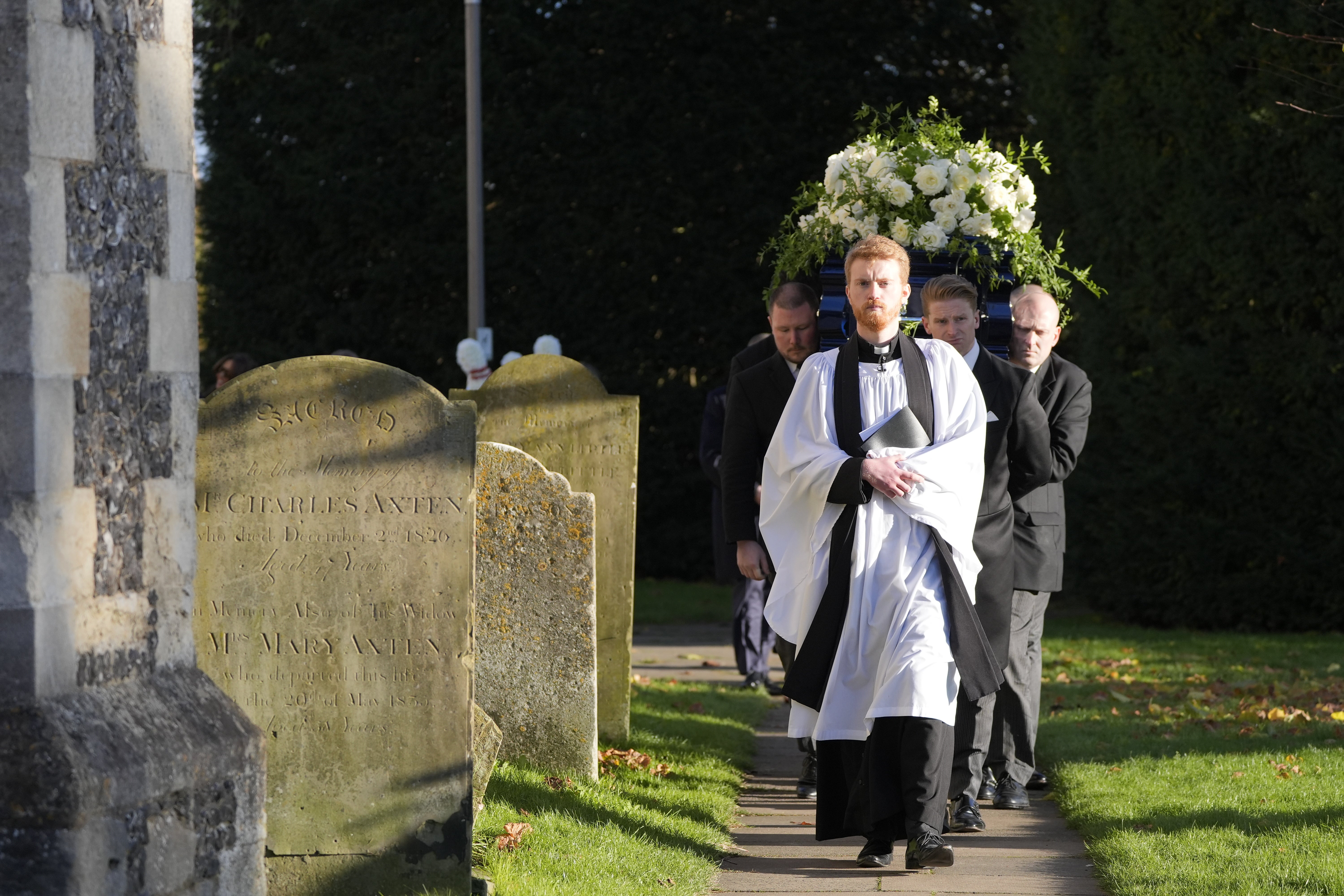 The service was held at St Mary’s Church in Amersham (Andrew Matthews/PA)