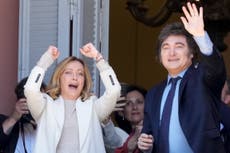 Presidente argentino y premier italiana afianzan su afinidad política y su postura sobre Venezuela