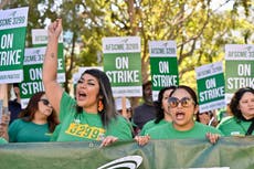 Miles de trabajadores de la Universidad de California inician huelga de 2 días