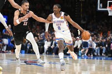 Con 30 puntos de Williams y doble doble de Hartenstein, Thunder vence a Trail Blazers