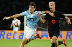 Barcelona deja ir ventaja de dos goles al verse alcanzado 2-2 por el Celta