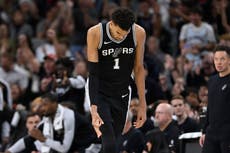 Wembanyama regresa tras ausencia de 3 partidos y ayuda a Spurs en remontada ante Warriors