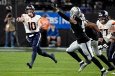 Bo Nix establece récord de TD para novatos con los Broncos en triunfo 29-19 sobre Raiders en crisis