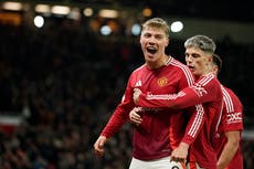 Doblete de Hojlund asegura debut triunfal de Amorim con Man United en Liga Europa