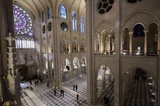Catedral de Notre Dame revela su interior renovado 5 años después de incendio devastador