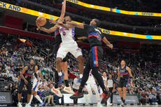 Maxey anota 28 en la aplastante victoria de 76ers 111-96 sobre Pistons