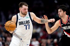 Doncic logra 36 puntos y 13 asistencias en su regreso; Mavericks vencen 137-131 a los Trail Blazers