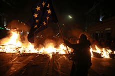 Protestas exponen choque de valores e intereses en Georgia ante tensiones entre Rusia y Occidente