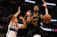 Cavaliers, líderes de la NBA, vencen 118-87 a Wizards y alargan su racha a 15 derrotas