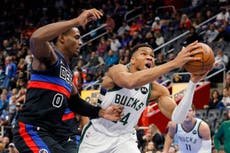 Bucks avanzan en la Copa NBA tras vencer 128-107 a Pistons