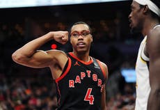 Raptors vencen 122-111 a Pacers que llegan a 7 derrotas fuera de casa