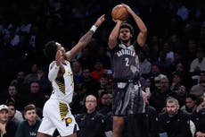 Cam Johnson anota 26 puntos y los Nets vencen 99-90 a los Pacers para romper racha de 3 derrotas