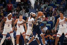 Ingram anota 29 puntos y Pelicans cortan racha de 9 derrotas venciendo 126-124 a Suns