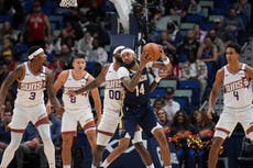Ingram anota 29 puntos y Pelicans cortan racha de 9 derrotas venciendo 126-124 a Suns