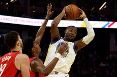 Kuminga anota 33 puntos y Warriors vencen 99-93 a Rockets para romper racha de 5 derrotas