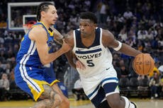 Los Timberwolves ganan 107-90 a los Warriors, en el primero de dos juegos entre ellos